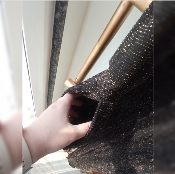 ❤️❤️❤️ Forever 21 Black and Gold Metallic Jumpsuit - Picture 7 of 14